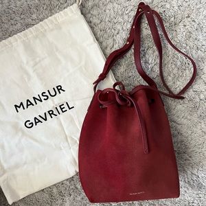 Mansur Gavriel Mini Bucket Bag - Suede LIKE NEW